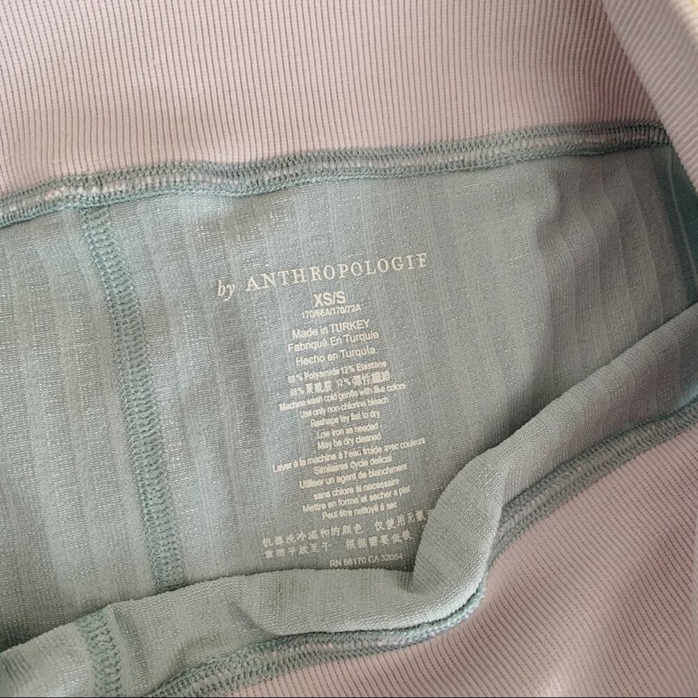 Blue and Purple Anthropologie James Colorblocked High Waisted Bike Shorts XS/S - Picture 8 of 8